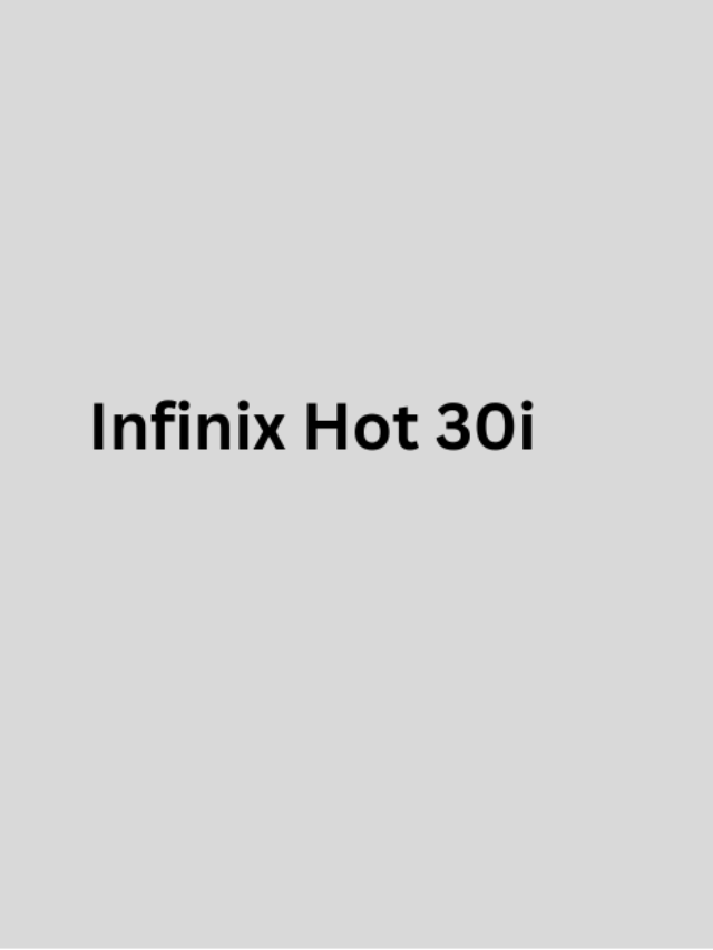 Infinix Hot 30i